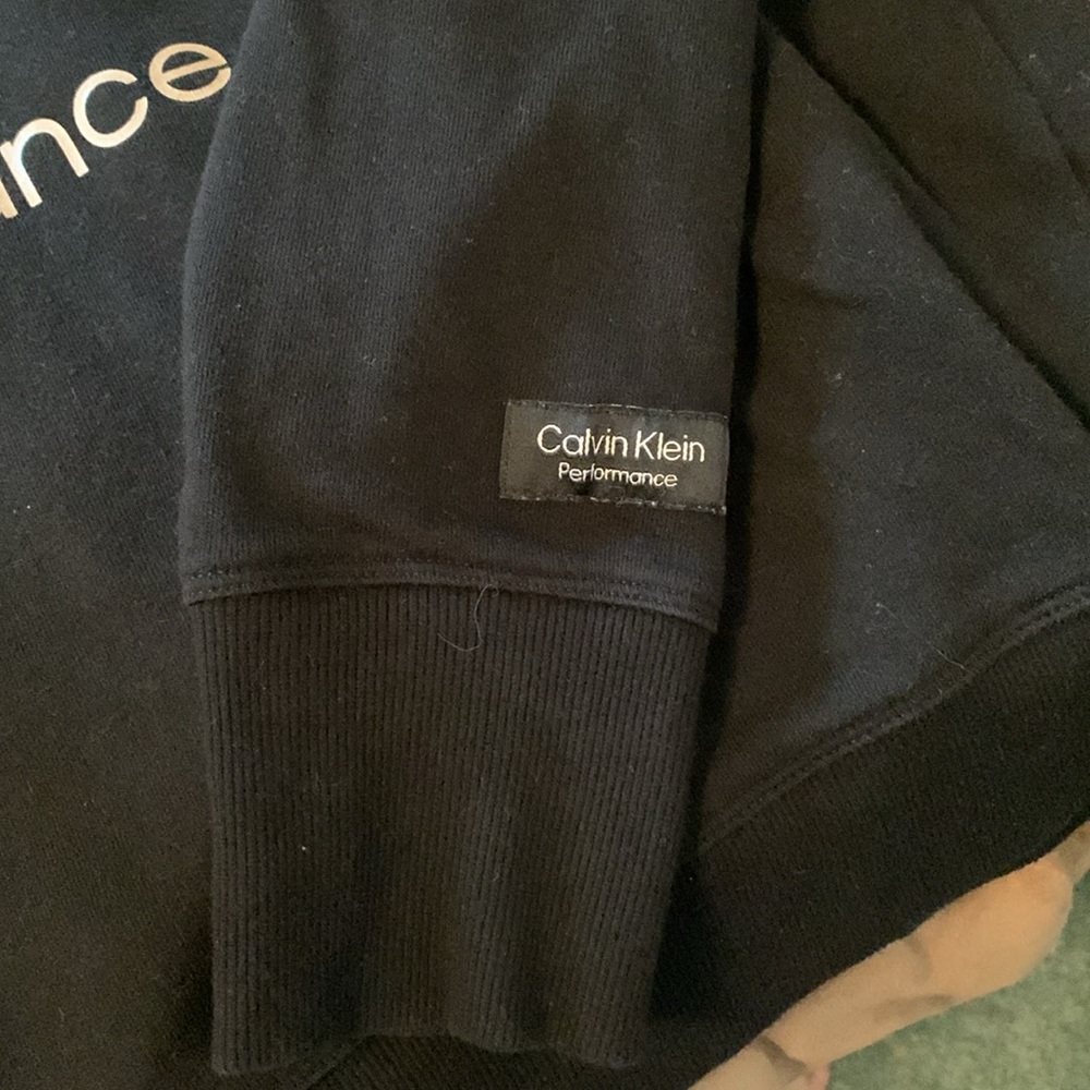 Calvin Klein Black Performance Sweatshirt Medium ladies EUC - Picture 3 of 4